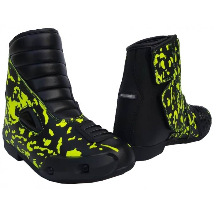 KIDS REAL LEATHER MOTORBIKE BOOTS